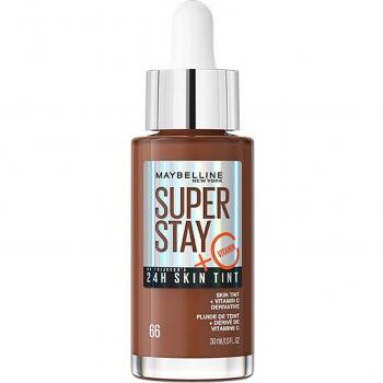 Maybelline Super Stay Skin Tint Foundation with Vitamin C, Long-Lasting up to 24H, Vegan Formula, Shade 66, 30mL