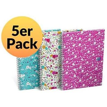 Cahier OXFORD Intégral Fleurs B5 120 pages 90g