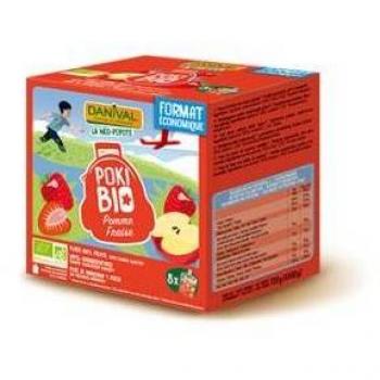 Smoothie de Manzana y Fresa, 8 unidades de 720g, Danival