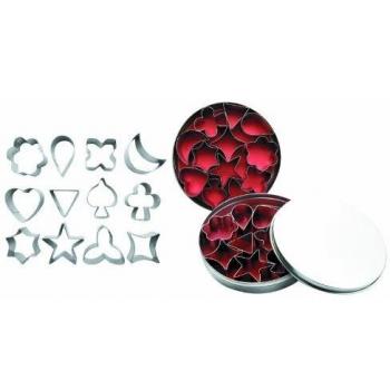 Set de 12 Cortapastas Estañados Picas Ibili