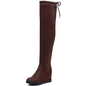 High Heel Thick Heel Velvet Long Boots
