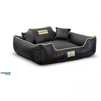 KingDog Cama de Ecopiel Extraíble