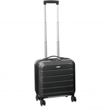 Business Trolley London 2.0, 2,8 kg, Cabin Case, TSA Schloss, 46 x 40 x 20 cm, Schwarz