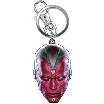 Monogram 68257 Coloured Vision Pewter Key Ring, Red/Gold