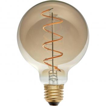Lampada LED Vetro E27 3,8W G95 1800K Ambra