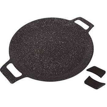 Kamberg Galetière à pain 32 cm – Fonte d’aluminium, revêtement pierre, feu naturel ou induction