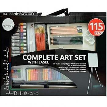 Daler-Rowney Künstlerbedarf Set mit Easel