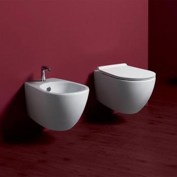 Sanitario Suspeso Simas Vignoni RIMLESS: WC + Bidet con sedile Soft‑Close