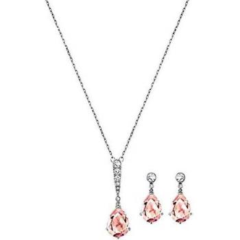 Schimmernder Glamour-Combo: Swarovski Kristall-Halskette & Ohrringe – 5278350