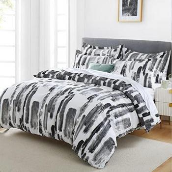 King Size Brushed Microfibre Duvet Cover Set with Pillowcases