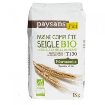 Farine de seigle T130 1 kg bio & équitable PAYSANS D'ICI