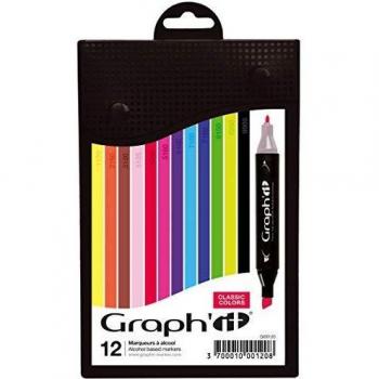 Boîte 12 Marqueurs Graph'it Classic