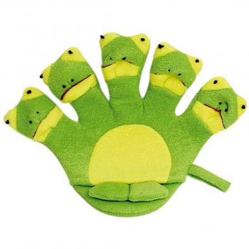 Frosch Waschhandschuh für Kinder von Titania