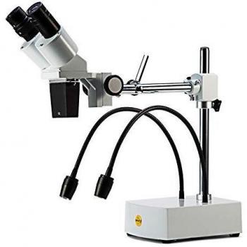 Bifurcated Gooseneck LED Stereo Microscope