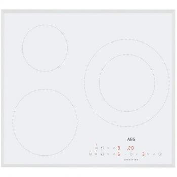 Placa de Indução AEG IKB63300FW 4 Zonas Indução Touch Boost Timer Vidro Preto Embutida