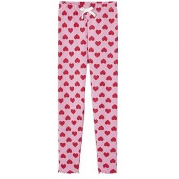 Leggings Canalé Rosa Retro Vértica para Niña
