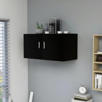 Engineered Wood Wall-Mounted Cabinet, Black, 80 x 39 x 40 cm, vidaXL