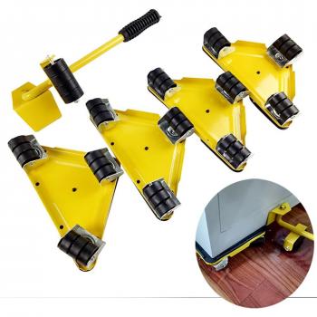Sistema de rodillos para transporte de enseres, elevador robusto de muebles, kit de 5 piezas