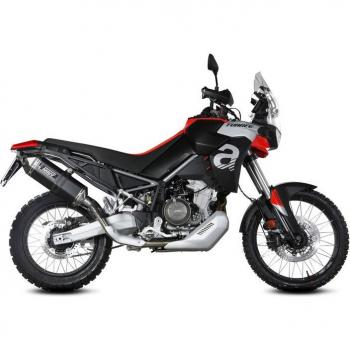 Aprilia Tuareg 660 Uitlaat: MIVV Speed Edge Slip‑On – Roestvrijstalen, Zwart