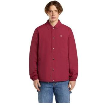 Chemise homme Dickies OAKPORT COACH – DK0A4XEW‑K741 – Couleur rouge tibétain