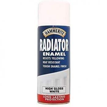 Hammerite Radiator Enamel Aero Gloss White 400ml