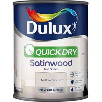 Dulux Rapid Dry Satinwood Paint (Wood & Metal) Mellow Mocha 750 ml