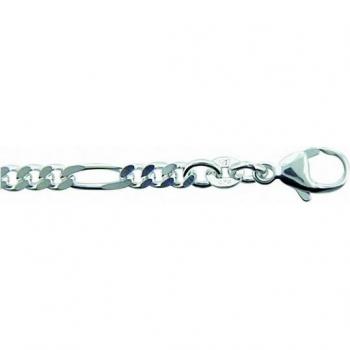 Silberarmband „Figaro“ 19 cm – Sterling Silber, Damenmode