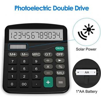Calculatrice Bureau 12 Bits Éco-Solaire