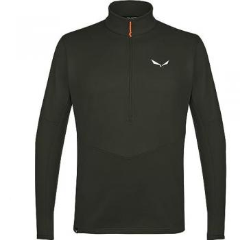 Salewa puez polarlite half zip polare uomo verde scuro