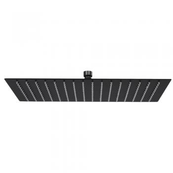 VidaXL Rectangular Black Rain Shower Head 40x30 cm Stainless Steel