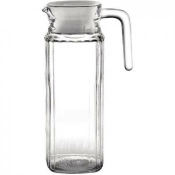 Olympia GF922 Ribbed Glass Jug, 1 Liter (Pack of 6)