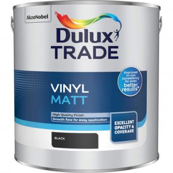 Dulux Trade Black Vinyl Matt Emulsion 2.5L