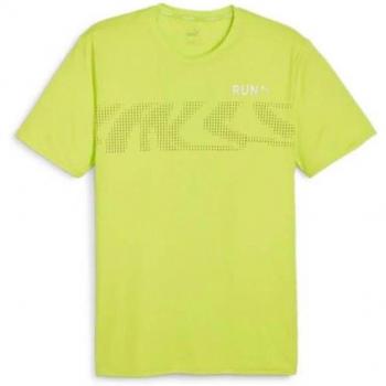 Juniors Puma Run S Jaune T-shirt