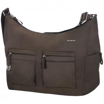 Samsonite Dual Pocket Shoulder Messenger – 31 cm, 7.8 L, Dark Brown