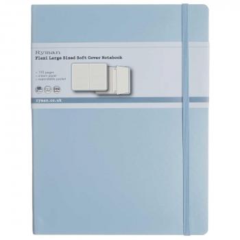 Ryman Flexi Notebook, Large Format, 192 Pages – Vibrant Blue Cover