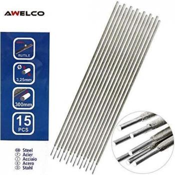 Électrodes enrobées 3,25 x 300 mm 15 pièces AWELCO