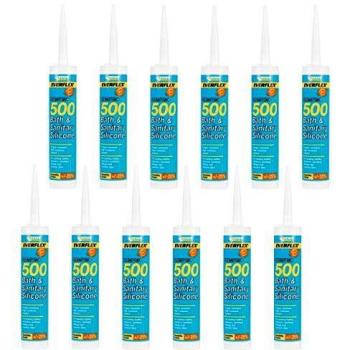 2 X Everflex 500 Bath & Sanitary Silicone