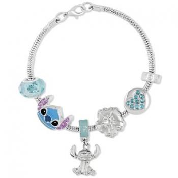 Ciondolo Stitch in argento per braccialetto – Disney
