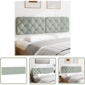 Velluto Grigio Leggero – Cuscino Testiera 180 cm