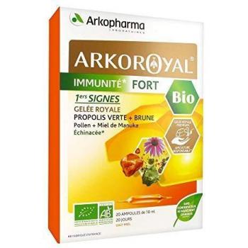 Arkoroyal immunité fort miel 20 ampoules