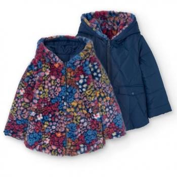Parka Tecnico Reversibile con Zip per Bambina