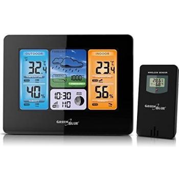 Termometro Temperatura Interno Esterno Green Blue GB522