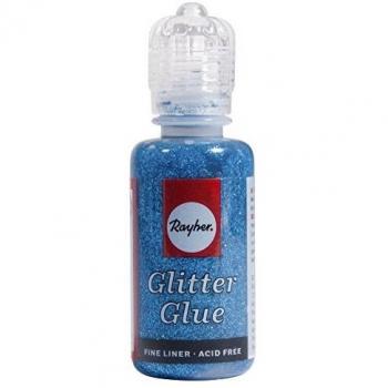 Rayher Glitter-Glue, 20 ml, azurblau