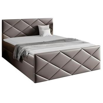 Lit Continental en Faux Cuir 120x200