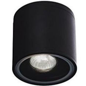 Netlighting Gun outdoor ceiling light (black, 1 light, surface mounted, ceiling downlight, IP44 waterproof, GU10 fitting)