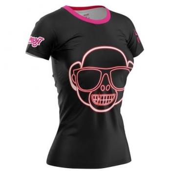 Multicolor Neon Monkey T‑Shirt – XS Femme