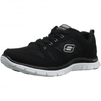 Skechers Flex Appeal Spring Fever, Sneaker donna, Nero