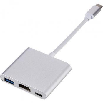 USB C Hub HDMI für MacBook Pro/Air mit USB 3.0 und Stromversorgung