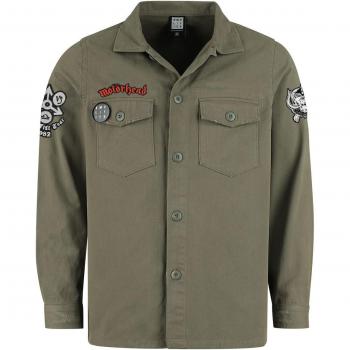Manga Larga Shacket Motörhead – Hombre, Caqui, S a XXL