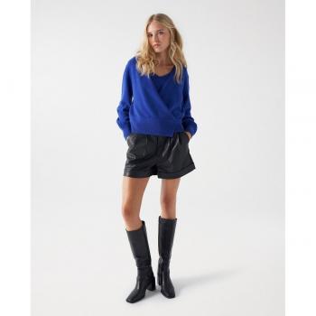 Pantalón corto efecto piel mujer Salsa Jeans